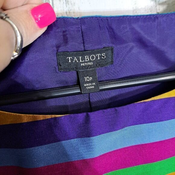 Talbots Top 100% Raw Silk GORGEOUS 10P EXCELLENT CONDITION  like new - Picture 3 of 6